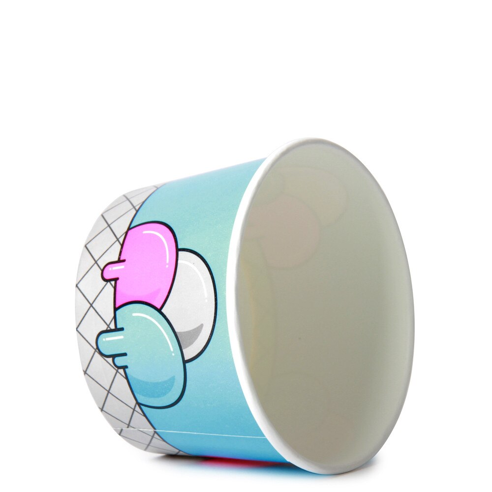 8oz Ice Cream Cup -Blue Bubbles- x 1000 Case
